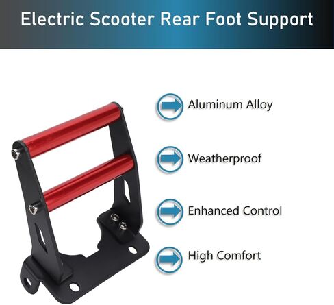 Electric Scooter Rear Foot Support Aluminum Alloy Electric Scooter Rear Handle Bar Accessories with High Comfort Enhanced Control for KUGOO M4 Pro in Saudi Arabia
