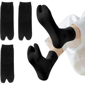 3 Pairs Tabi Socks for Women, Split Two Toe Tabi Flip Flop Socks Soft Cotton Elastic Japanese Sandal Slipper in Saudi Arabia