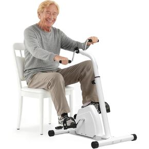 جهاز تمرين دواسة 2 في 1 للذراعين والساقين - دراجة مقاومة قابلة للتعديل للجلوس لكبار السن، والتعافي من السكتة الدماغية والعلاج الطبيعي - بائع متجول للركبة محمول تحت المكتب لإعادة التأهيل المنزلي in Kuwait