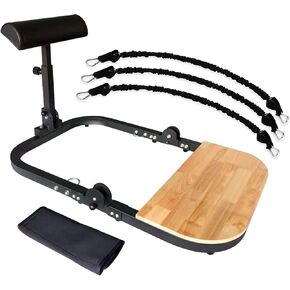 آلة دفع الورك لمعدات تمرين الغلوت عالية المقاومة، آلة الغلوت المنزلية في صالة الألعاب الرياضية، مقعد دفع الورك يأتي مع 50 و100 و150 رطلاً من المقاومة in Kuwait