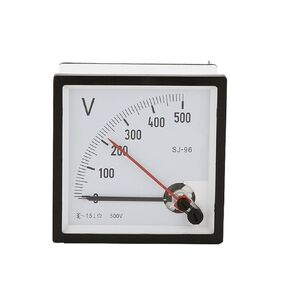 1 قطعة CP-96 SJ-96 CZ-96 إبرة مزدوجة التيار المتناوب 200 فولت 250 فولت 300 فولت 400 فولت 450 فولت 500 فولت 600 فولت 750 فولت المدى التناظرية الفولتميتر قياس لوحة الفولتميتر (200 فولت) in Kuwait