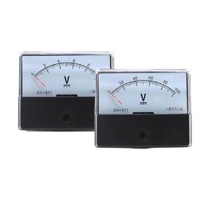 1 قطعة DH-670 مؤشر نوع الفولتميتر 5 فولت 10 فولت 15 فولت 20 فولت 30 فولت 50 فولت 100 فولت 150 فولت 250 فولت 300 فولت 500 فولت مستطيلة الجهد عداد لوحة (300 فولت) in Kuwait