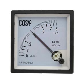 1 قطعة SJ-96 COS 380V 5A cosφ ثلاث مراحل عامل الطاقة متر مؤشر نوع عامل الطاقة متر CP-96 SQ-96 JY-96 in Kuwait
