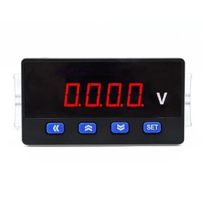 1 قطعة الفولتميتر مرحلة واحدة شاشة كبيرة شاشة ديجيتال 600VDC عداد لوحة امدادات الطاقة AC220V 96*48 مللي متر in Kuwait