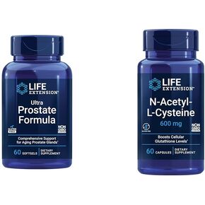 Life Extension Ultra Prostate Formula, Saw Palmetto for Men, pygeum, stinging Nettle Root, lycopene, Prostate Health, Urination Flow, PSA, Non-GMO, Gluten-Free, 60 softgels in Saudi Arabia