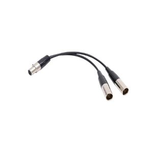 4Pin Mini XLR Jack Female to Dual Male Cable 1Pcs in Saudi Arabia