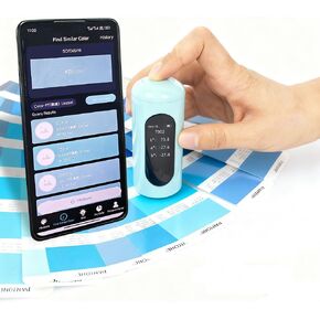 جهاز قياس الألوان المحمول Mini 4 Pro، جهاز مسح الألوان - مستشعر مقياس الألوان الرقمي للكشف عن الألوان، مناسب للتغليف والطلاء والبلاستيك - حجم صغير، وسهل الحمل in Kuwait