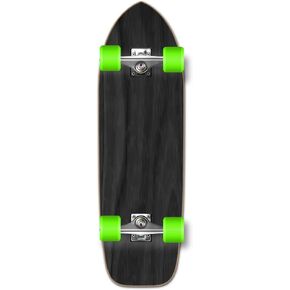 Yocaher Blank/Checker Complete ألواح تزلج للمدرسة القديمة Longboard Cruiser Black Widow Premium 80A شريط قبضة شاحنة ألومنيوم ABEC7 تحمل عجلات تزلج 70 مم (كاملة - المدرسة القديمة - 02 - أسود) in Kuwait