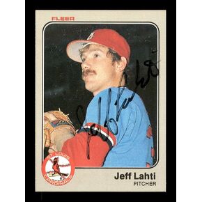 جيف لاهتي موقعة 1983 بطاقة Fleer Rookie رقم 12 SKU #166821 in Kuwait