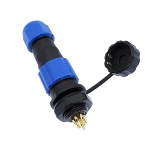 Connector IP68 SP13 2 Pin 3pin 4pin 5pin 6pin 7pin Cable Connectors Socket 1Pcs(Flange,3P) in Saudi Arabia