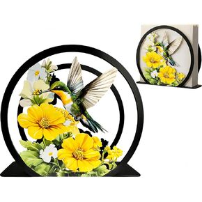 Large Hummingbird Napkin Holder for Table - Metal Free-Standing Paper Napkin Holders for Kitchen, Dining Room, Restaurant, Cafe, Bar - Farmhouse Tabletop Napkin Organizer - Rustic Home Decor in Saudi Arabia