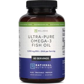 زيت السمك EPAX® النرويجي أوميغا 3 - 1000 ملجم EPA وDHA، نموذج rTG لامتصاص فائق، معتمد من IFOS، لا يوجد تجشؤ مريب، تم اختباره من قبل طرف ثالث، دعم دماغ القلب والمفاصل - 120 كبسولة هلامية in Kuwait