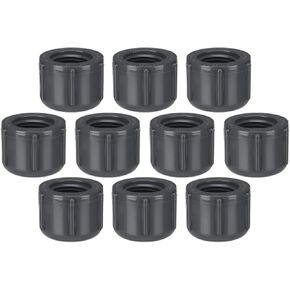 Novabright 10 قطع 3/4 بوصة PVC تركيب الأنابيب Npt أنثى جدول 80 غطاء PVC لمشاريع الري DIY، إصلاح السباكة سهل التركيب عالي الشد للاستخدام المنزلي أو الصناعي رمادي in Kuwait