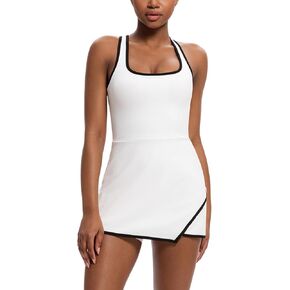 Women's Tennis mini Dress with Shorts Golf Athletic Workout Dress with Pockets Easy Peasy Shorts in Saudi Arabia