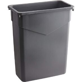 PRO&Family 60 Qt. / 15 Gallon / 57 Liters Gray Slim Rectangular Trash Can Trash Bag Included Trash Bin Kitchen Trash Can Recycling Bins Plastic Bin Garbage Can. in Kuwait