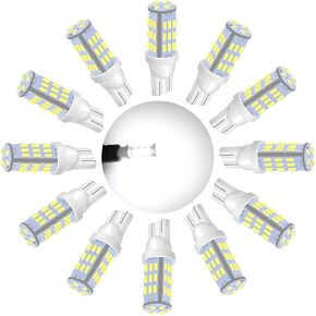 921 لمبات LED 912 أضواء احتياطية عكسية، 6000K أبيض CANBUS T15 906 W16W 921K 922 12V-24V لمبة LED غير قطبية، 3030 15SMD Chips in Kuwait
