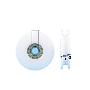 2 pcs 8x50x12mm Pom Nylon concave Wheel Wire Rope Hanging Wheel U Groove 608ZZ Plastic Bearing Pulley 5cm Roller(7mm Wide Slot) in Saudi Arabia