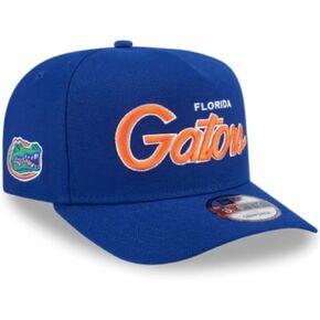 قبعة New Era Blue Florida Gators Script A-Frame 9FIFTY قابلة للتعديل - للرجال in Kuwait