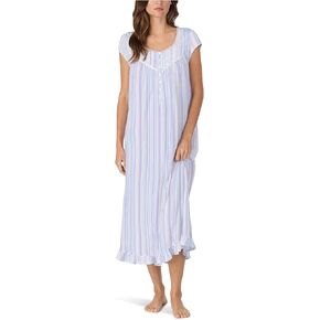 فستان طويل بأكمام قصيرة للنساء من Eileen West مصنوع من القطن in Kuwait