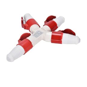 موصل طيران صناعي مقاوم للماء ثلاثي الاتجاهات وموصل غير مقاوم للانفجار على شكل حرف Y من نقطة واحدة وثلاثة 3/4/5 مجموعة 16A32A (GP Y1024 4P32A واحد إلى اثنين) in Kuwait