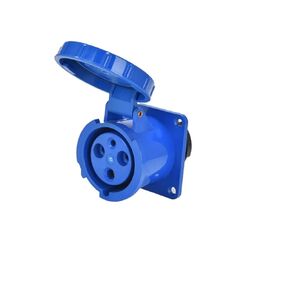 Three-Phase Industrial Waterproof Connector 63A/125A 3-core 4P5-hole Explosion-Proof Aviation Exposed and Concealed Socket(4P63A IP67 Concealed Straight) in Kuwait