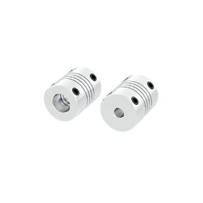 Aluminium CNC Motor Jaw Shaft Coupler Flexible Coupling OD 20x25mm 4/5/6/6.35/8/9/9.5/10mm 1Pcs(2mm to 6mm) in Saudi Arabia