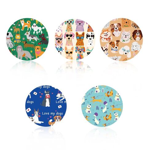 25pcs Sensor Covers Patches for Libre 2/3, Cute Pet Dog Design Breathable Monitor Adhesive Patches Stickers Bandage Waterproof & Sweatproof CGM Overpatch (5 Styles) in Saudi Arabia