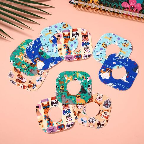 25pcs Sensor Covers Patches for Libre 2/3, Cute Pet Dog Design Breathable Monitor Adhesive Patches Stickers Bandage Waterproof & Sweatproof CGM Overpatch (5 Styles) in Saudi Arabia