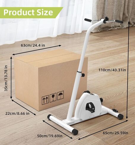 جهاز تمرين دواسة 2 في 1 للذراعين والساقين - دراجة مقاومة قابلة للتعديل للجلوس لكبار السن، والتعافي من السكتة الدماغية والعلاج الطبيعي - بائع متجول للركبة محمول تحت المكتب لإعادة التأهيل المنزلي in Kuwait