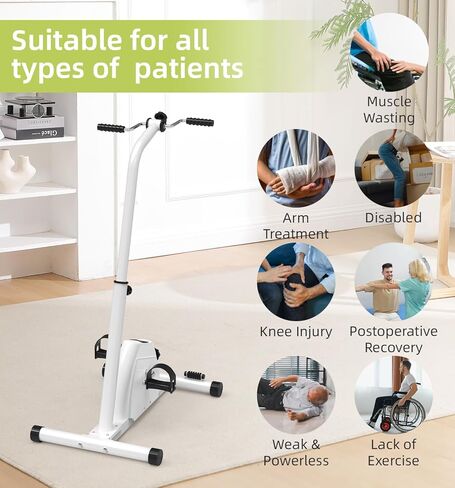 جهاز تمرين دواسة 2 في 1 للذراعين والساقين - دراجة مقاومة قابلة للتعديل للجلوس لكبار السن، والتعافي من السكتة الدماغية والعلاج الطبيعي - بائع متجول للركبة محمول تحت المكتب لإعادة التأهيل المنزلي in Kuwait