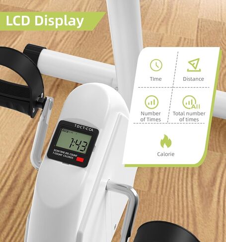 جهاز تمرين دواسة 2 في 1 للذراعين والساقين - دراجة مقاومة قابلة للتعديل للجلوس لكبار السن، والتعافي من السكتة الدماغية والعلاج الطبيعي - بائع متجول للركبة محمول تحت المكتب لإعادة التأهيل المنزلي in Kuwait