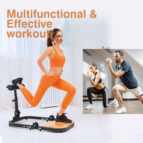 آلة دفع الورك لمعدات تمرين الغلوت عالية المقاومة، آلة الغلوت المنزلية في صالة الألعاب الرياضية، مقعد دفع الورك يأتي مع 50 و100 و150 رطلاً من المقاومة in Kuwait