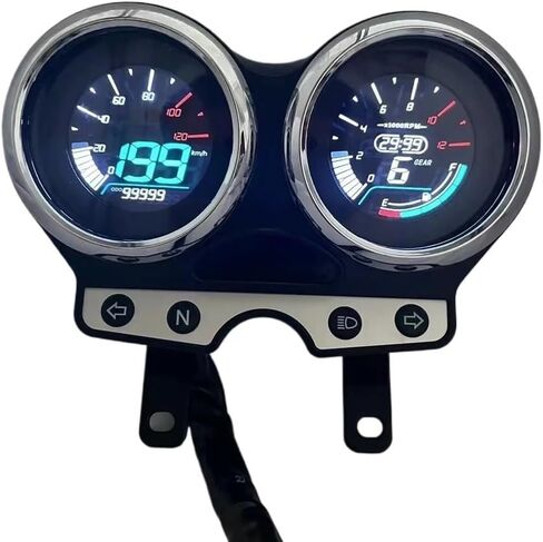عداد المسافات الرقمي للدراجات النارية لـ Yes 125 GT125 EN125 GSX125 EN 125 150 LED مقياس سرعة الدوران الرقمي مقياس المسافات الرقمي in Saudi Arabia