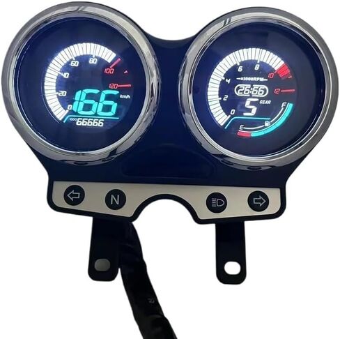 عداد المسافات الرقمي للدراجات النارية لـ Yes 125 GT125 EN125 GSX125 EN 125 150 LED مقياس سرعة الدوران الرقمي مقياس المسافات الرقمي in Saudi Arabia
