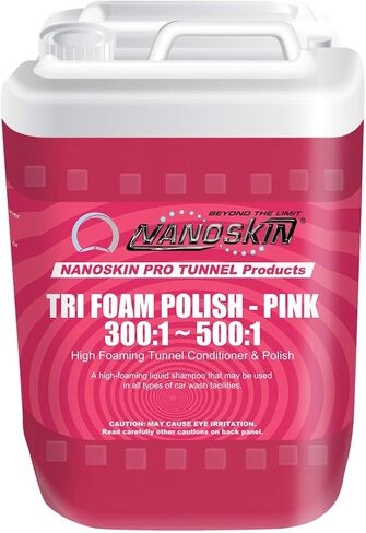 Nanoskin Car Wash Tunnel Series High Foaming Tunnel Conditioner & Polish - Blue (Dilution Ratio: 300:1~500:1) [NA-TFP640-C-B], 5 Gallons in Saudi Arabia