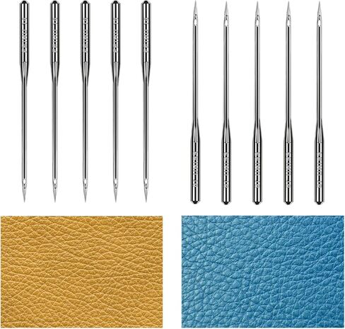 60 PCS Size 90/14 100/16 Universal Regular Sewing Machine Needles, Heavy Duty Sewing Machine Needles for Thick Fabric Leather Embroidery Jeans, Compatible with Home Sewing Machine in Saudi Arabia