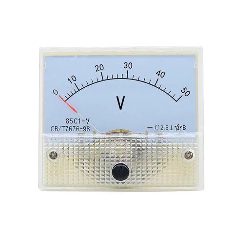 1 قطعة 85C1 فولت مؤشر الفولتميتر متر لوحة الجدول 85C1-V سلسلة 1V 2V 3V 5V 10V 15V 20V 30V 50V 75V 100V 300V 400V 500V (450V) in Kuwait