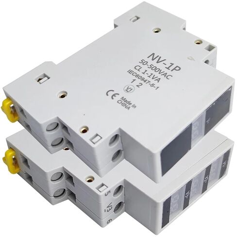 1pc Din Rail Voltage Meter AC 80-500V Single Three Phase Modular Voltmeter Indicator LED Digital Display Detector NV-1P NV-3P(NV-1P) in Saudi Arabia