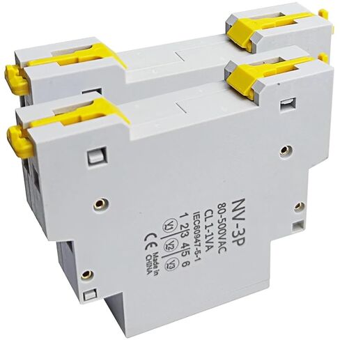 1pc Din Rail Voltage Meter AC 80-500V Single Three Phase Modular Voltmeter Indicator LED Digital Display Detector NV-1P NV-3P(NV-1P) in Saudi Arabia