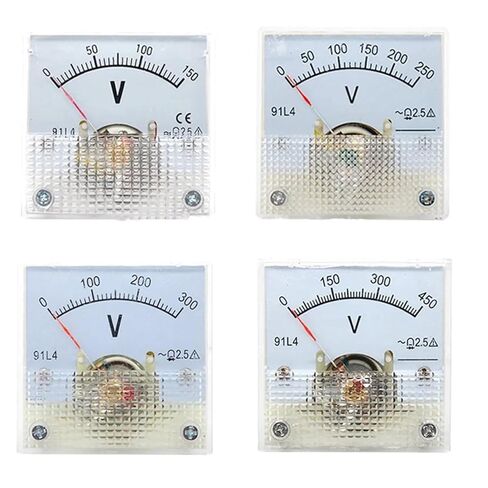 1 قطعة 91L4 التيار المتناوب 0-150 فولت 250 فولت 300 فولت 450 فولت التناظرية لوحة فولت الجهد متر الفولتميتر مقياس 91L4 التيار المتناوب 0-150 فولت (300 فولت) in Kuwait