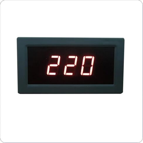 1pc YB5130B LED Digital Voltmeter AC 30-500V 2 Wire Voltage Meter 240V 380V 0.56 inch Blue Digits Voltmetro Voltage Indicator Tester(Red) in Saudi Arabia