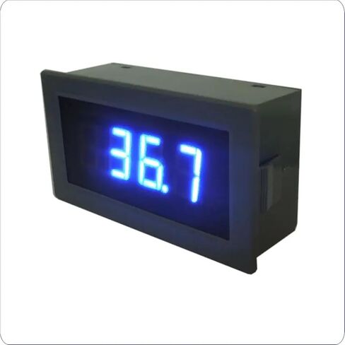 قطعة واحدة من ميزان الحرارة الرقمي YB5140TM LED لقياس درجة حرارة السيارة، مسبار Cu100 BA1 G53 R N E T PT100 J K نوع المستشعر الحراري (أحمر، BA2_إمداد الطاقة 24 فولت) in Kuwait