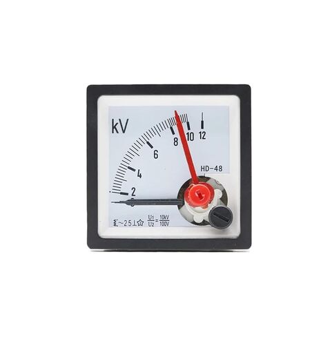 1 قطعة HD-48-10KV مؤشر نوع التيار المتناوب الفولتميتر u1/10KV u2/100 فولت المدى التناظرية الفولتميتر مقياس لوحة 48x48 مللي متر (10KV) in Kuwait