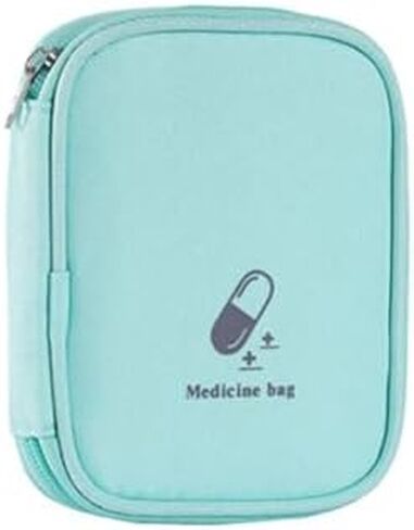 Generic Travel Multifunctional Medical Bag, Green, Polyester, Portable, Survival, Multi Layer, Drug Pouch, Medicine Storage, Shoulder Strap in Saudi Arabia