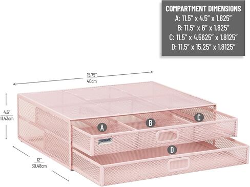 منظم سطح المكتب واللوازم المكتبية من مايند ريدر، ملف عمودي، تخزين، مكتب، شبكة معدنية، 12.5 بوصة طول × 9 بوصة عرض × 7.25 بوصة ارتفاع، أسود in Kuwait