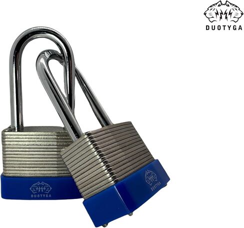 Laminated Combination Padlock, 3 Digit Combination Lock, 1-9/16"(40mm) Wide, Long Shackle Heavy Duty Padlocks for Gates, Toolbox, Case, Gym Locker, Sheds and Fences, Pack of 3 in Saudi Arabia