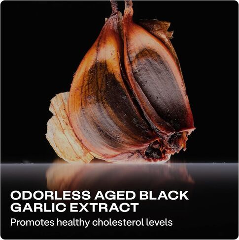 Humann Cholesterol Health Daily، مكمل دعم الكوليسترول والدهون، البرغموت الحمضي والثوم الأسود المعتق، 60 كبسولة in Kuwait