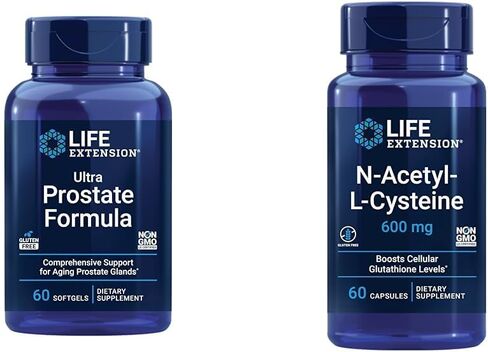 تركيبة Life Extension Ultra Prostate، Saw Palmetto للرجال، بيجيوم، جذر نبات القراص اللاذع، اللايكوبين، صحة البروستاتا، تدفق التبول، PSA، غير معدل وراثيًا، خالي من الغلوتين، 60 كبسولة هلامية in Saudi Arabia