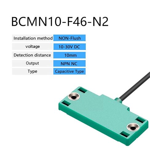 CBN5-F46-E0 NPN Or PNP 10-30VDC 2-10mm Detection Distance Flat Housing Capacitive Proximity Switch Sensor, 1pc(10mm NPN NC) in Saudi Arabia