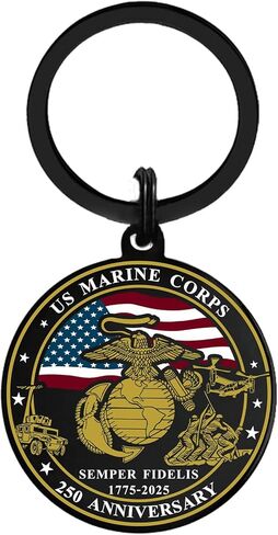 Viayen Marine Christmas Gifts, Marine Keychain Since 1775 Stocking Commemorative Semper Fidelis Decorations in Saudi Arabia